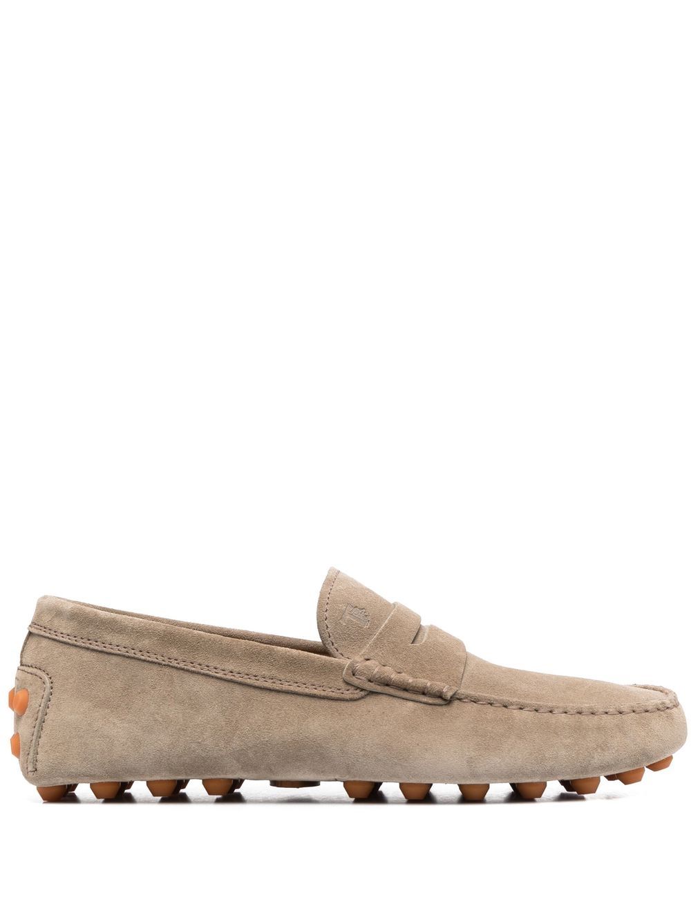 Tod's 绒面皮经典乐福鞋 - 中性色