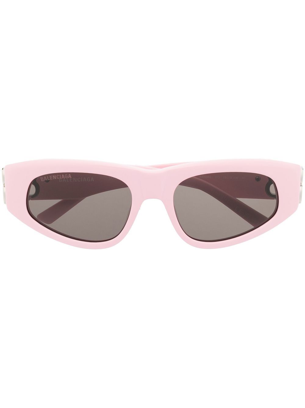 Balenciaga Eyewear logo标牌猫眼框太阳眼镜 - 粉色