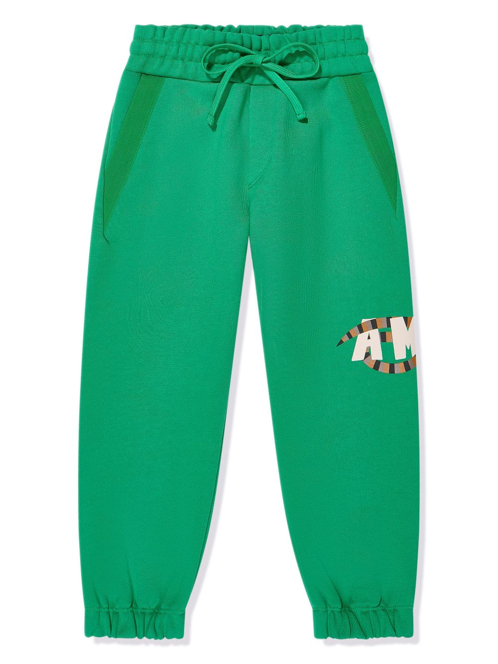 AMIRI KIDS logo印花运动裤 - 绿色