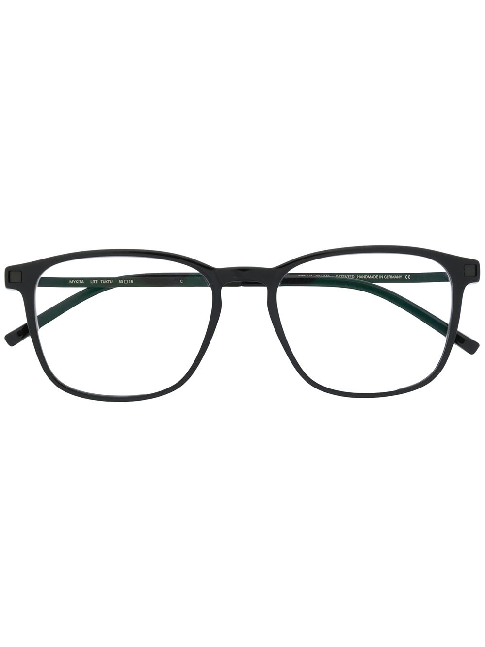 Mykita Tuktu 长方形框眼镜 - 黑色