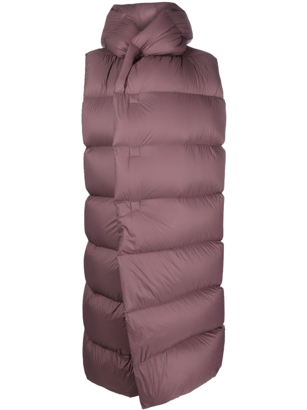 Rick Owens 绗缝连帽马甲 - 紫色