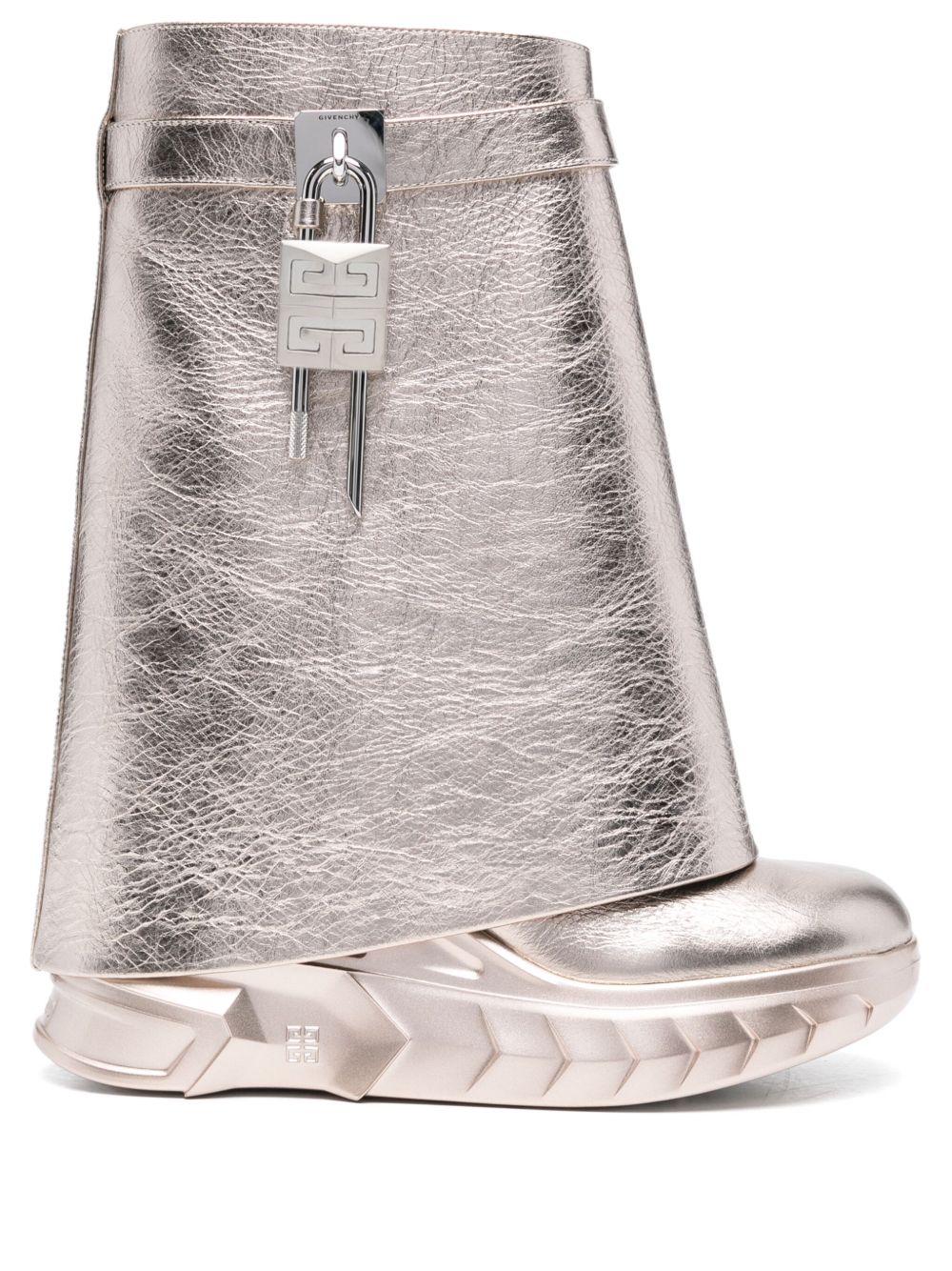 Givenchy Sharlock 高跟及踝靴（8厘米） - 金色