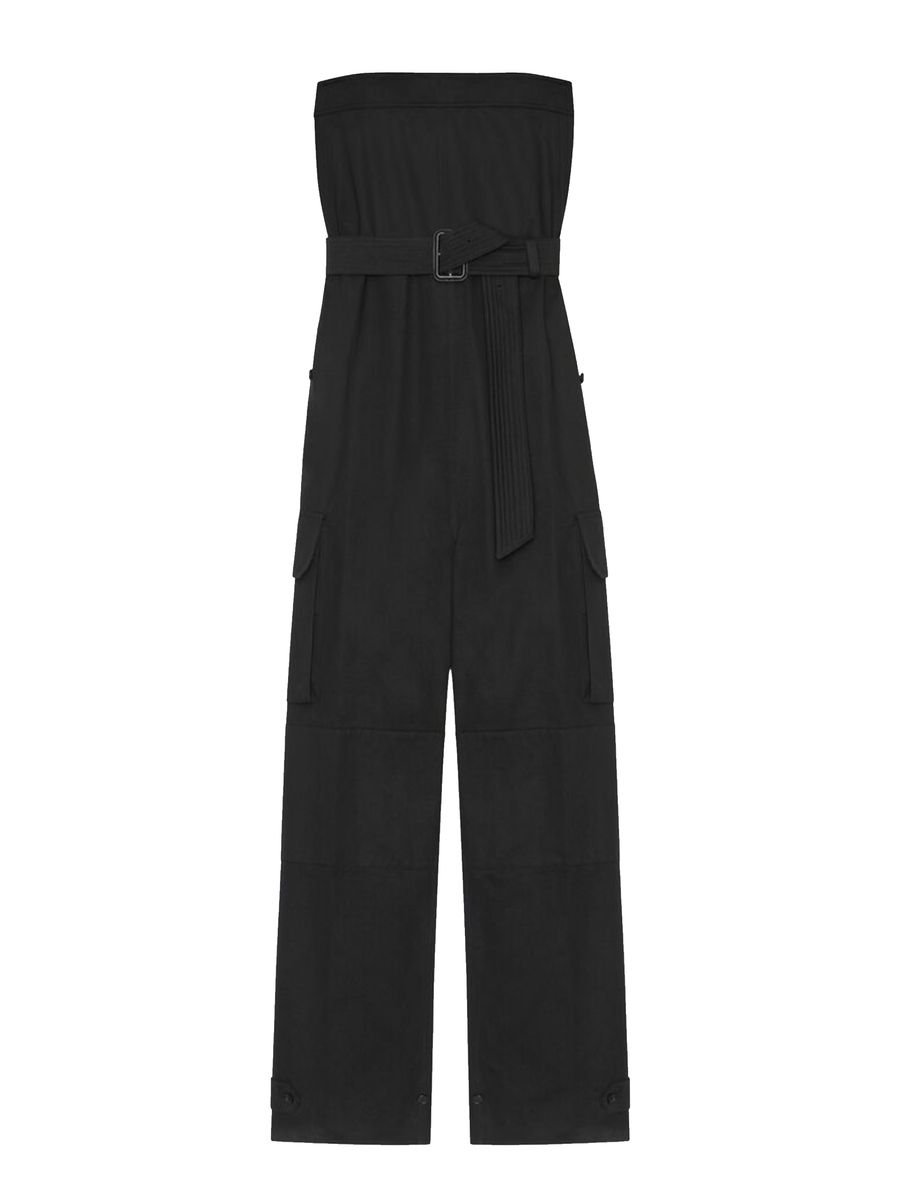 Saint Laurent 'Cassandre' Bustier Jumpsuit