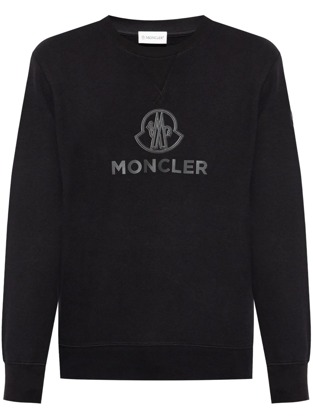 Moncler logo卫衣 - 黑色