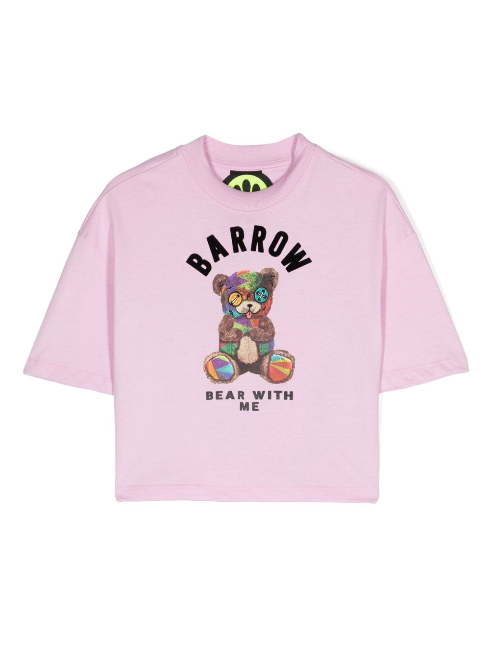 Barrow kids logo印花T恤 - 粉色