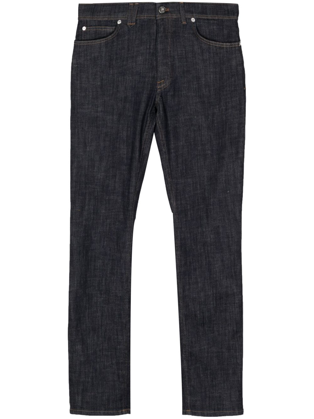 Brioni Chamonix 中腰直筒牛仔裤 - 蓝色