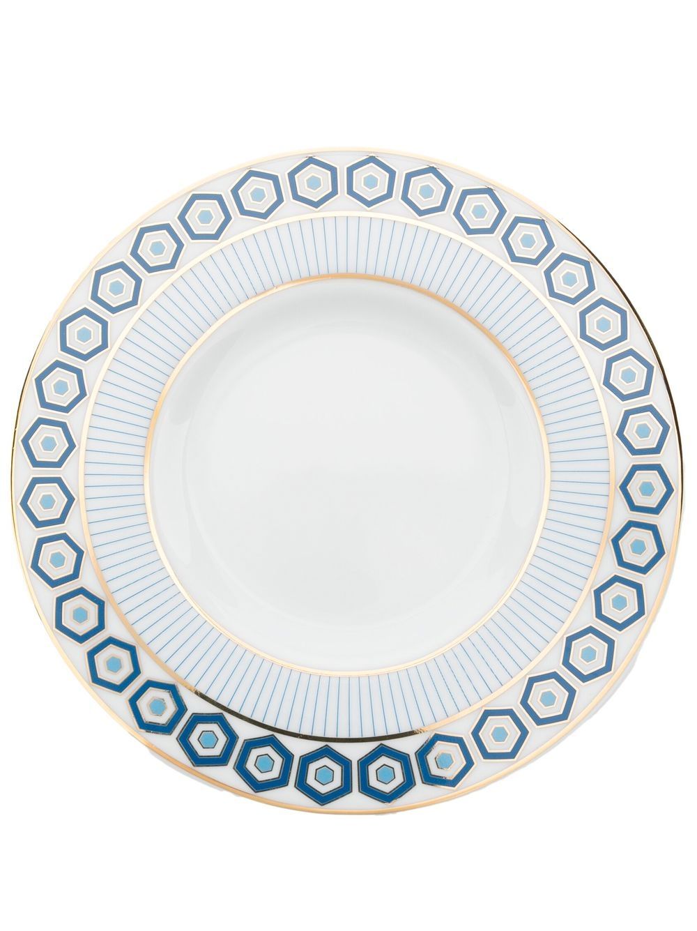 Jonathan Adler Newport 几何图案印花茶盘 - 白色