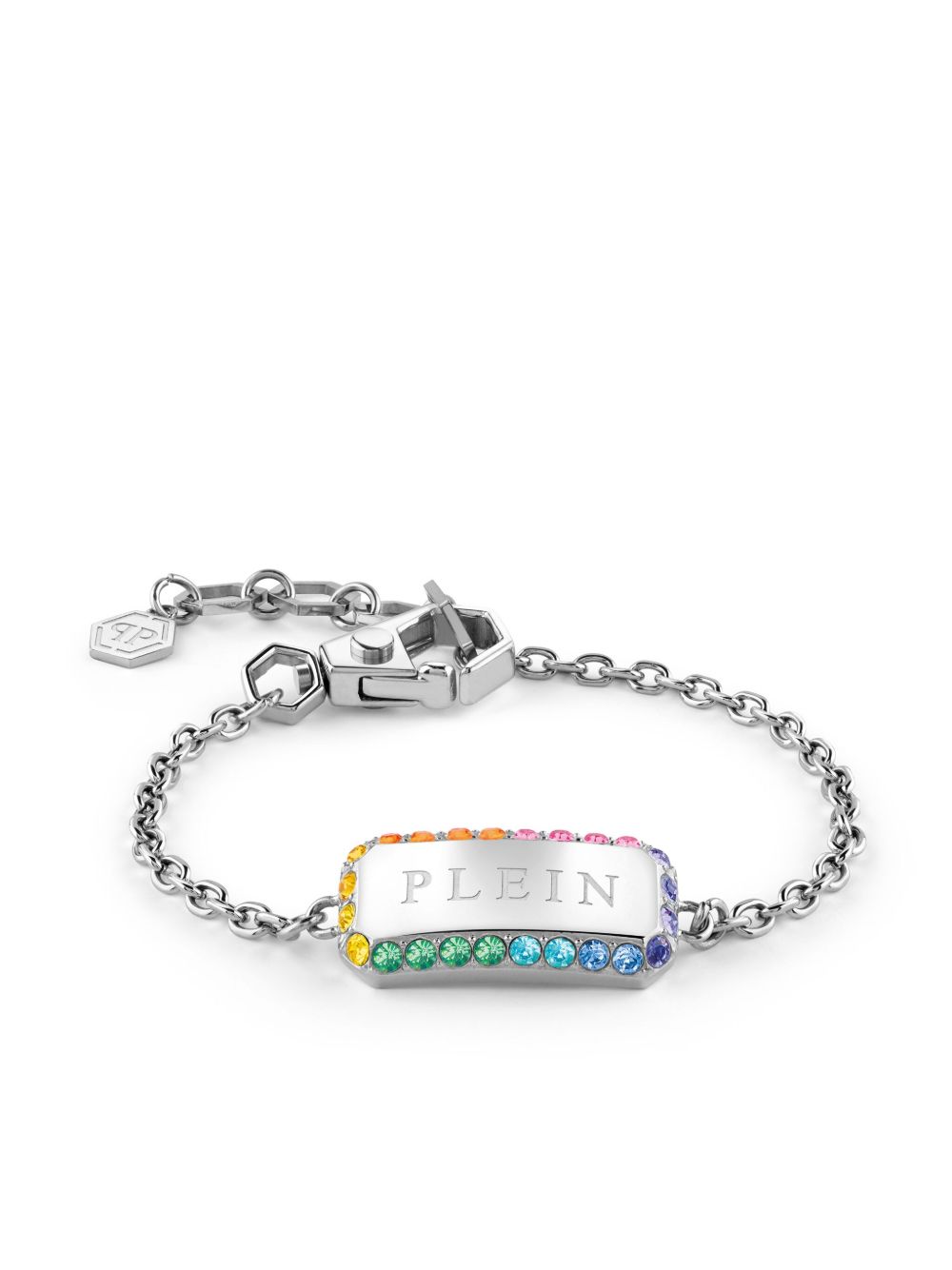 Philipp Plein Crystal Tag 手链 - 银色