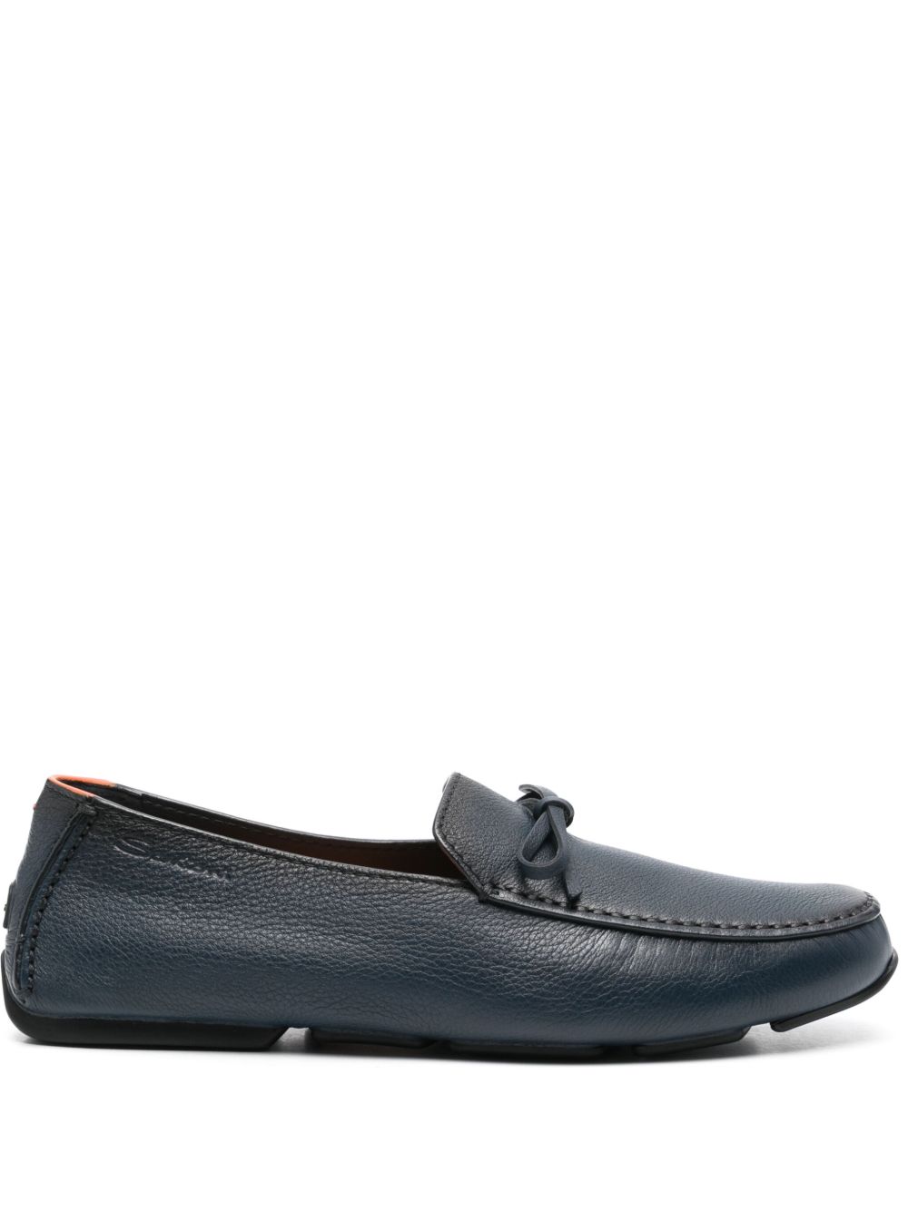 Santoni 蝴蝶结乐福鞋 - 蓝色