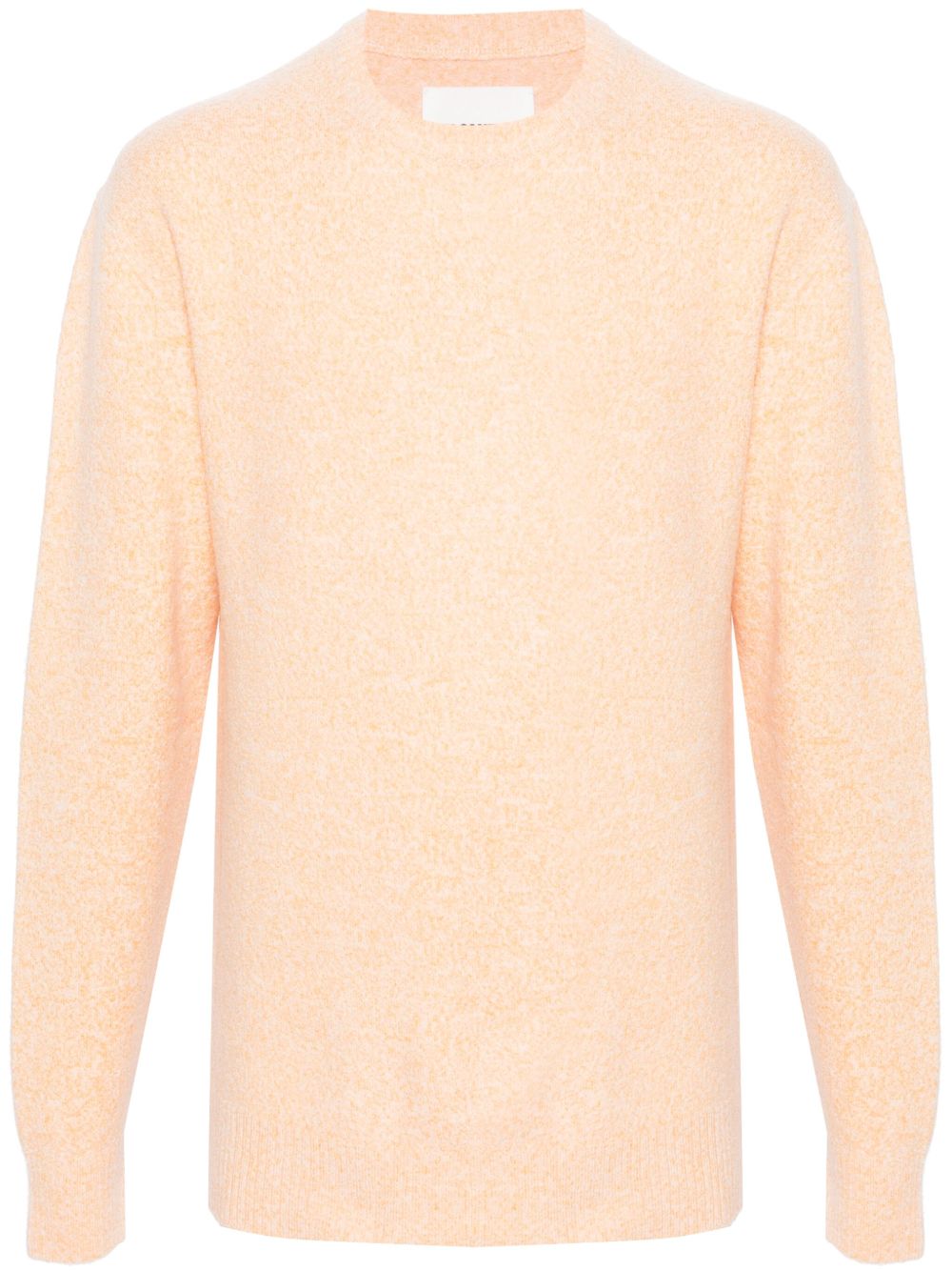 Jil Sander 圆领斑点针织毛衣 - 橘色