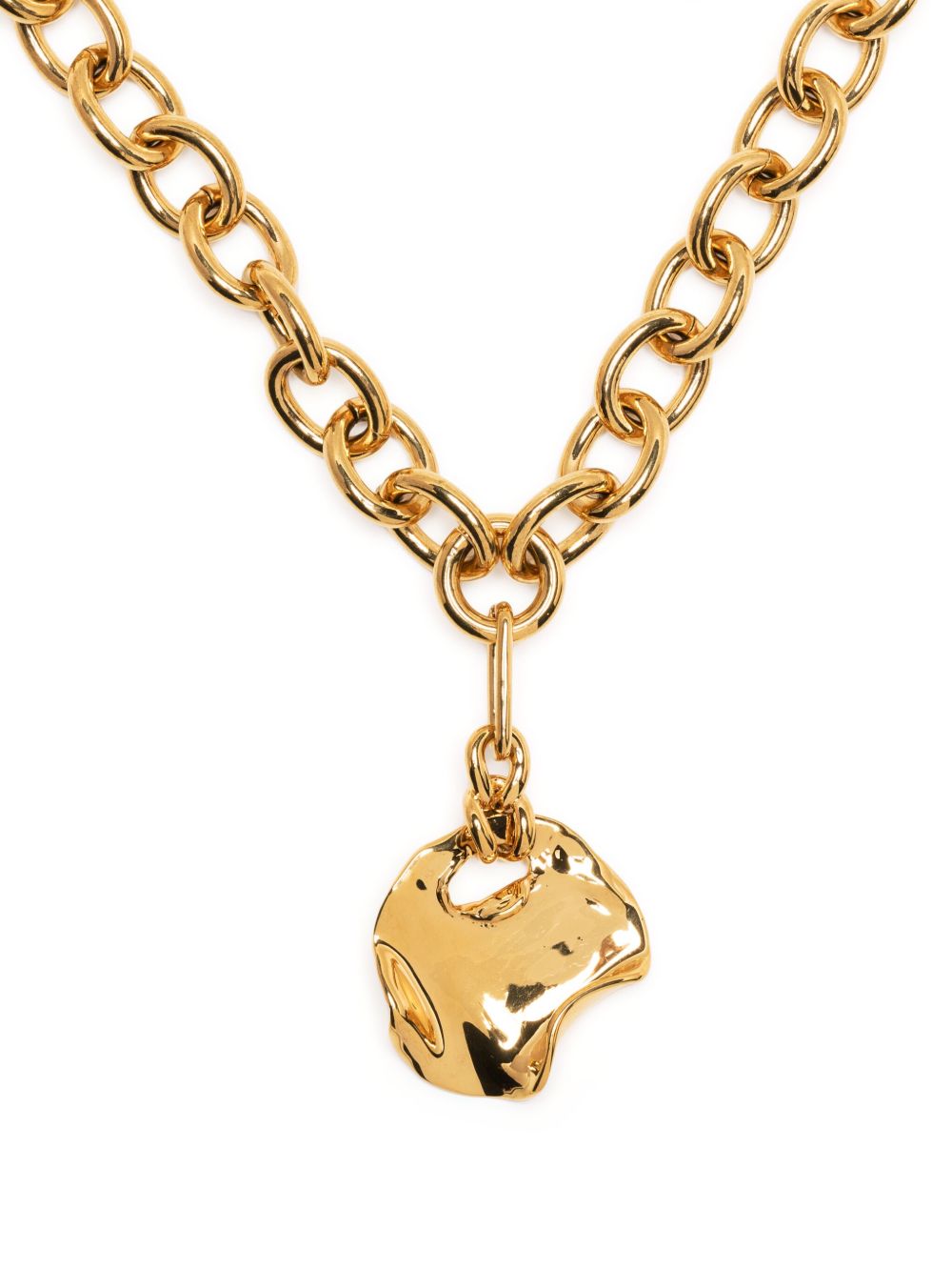 Capsule Eleven Desert Melted Coin 项链 - 金色