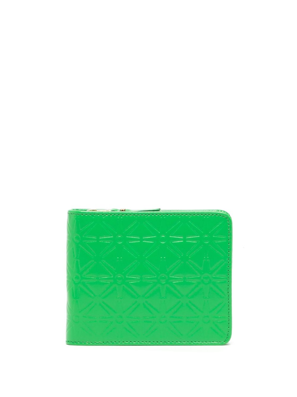 Comme Des Garçons Wallet 压纹皮质钱包 - 绿色