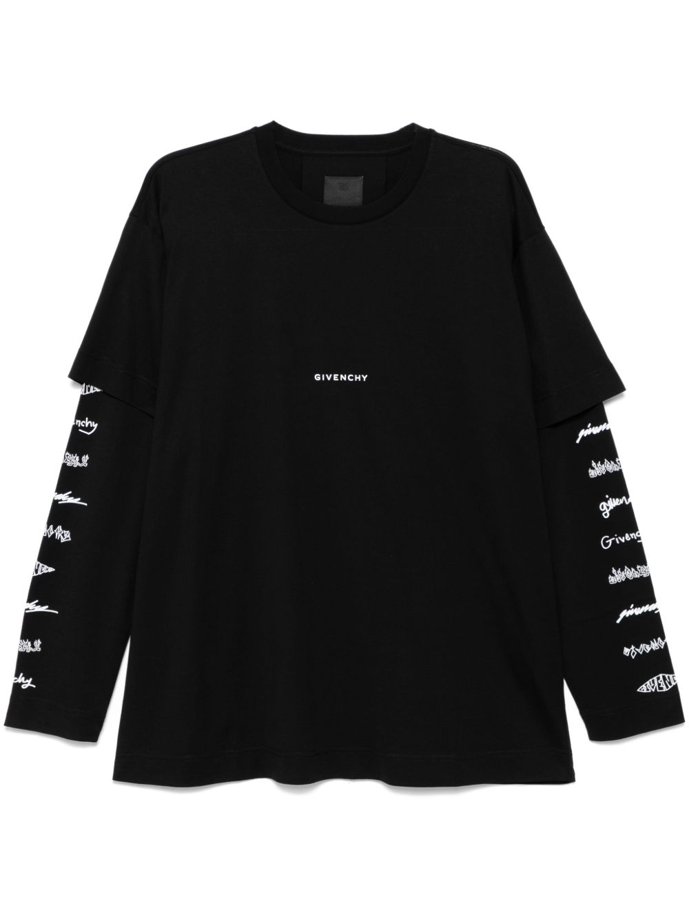 Givenchy logo印花T恤 - 黑色