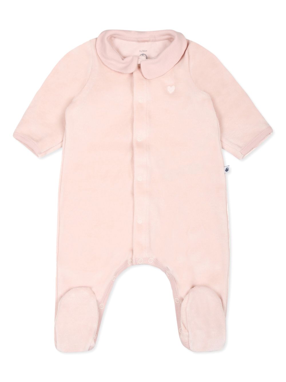 Petit Bateau 心形图案连体衣 - 粉色
