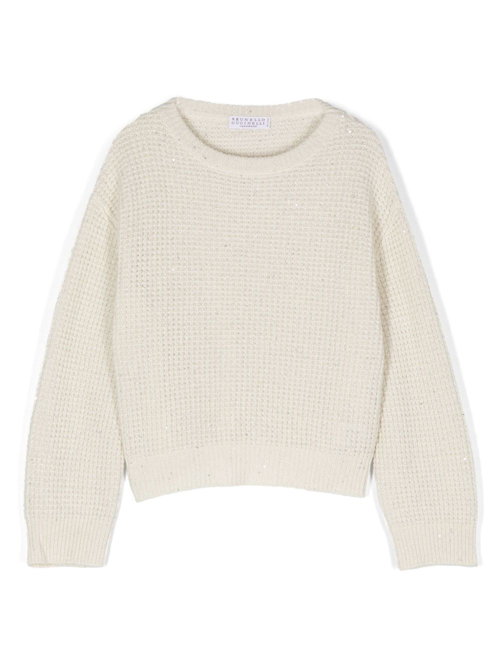 Brunello Cucinelli Kids Sparkling & Dazzling 毛衣 - 中性色