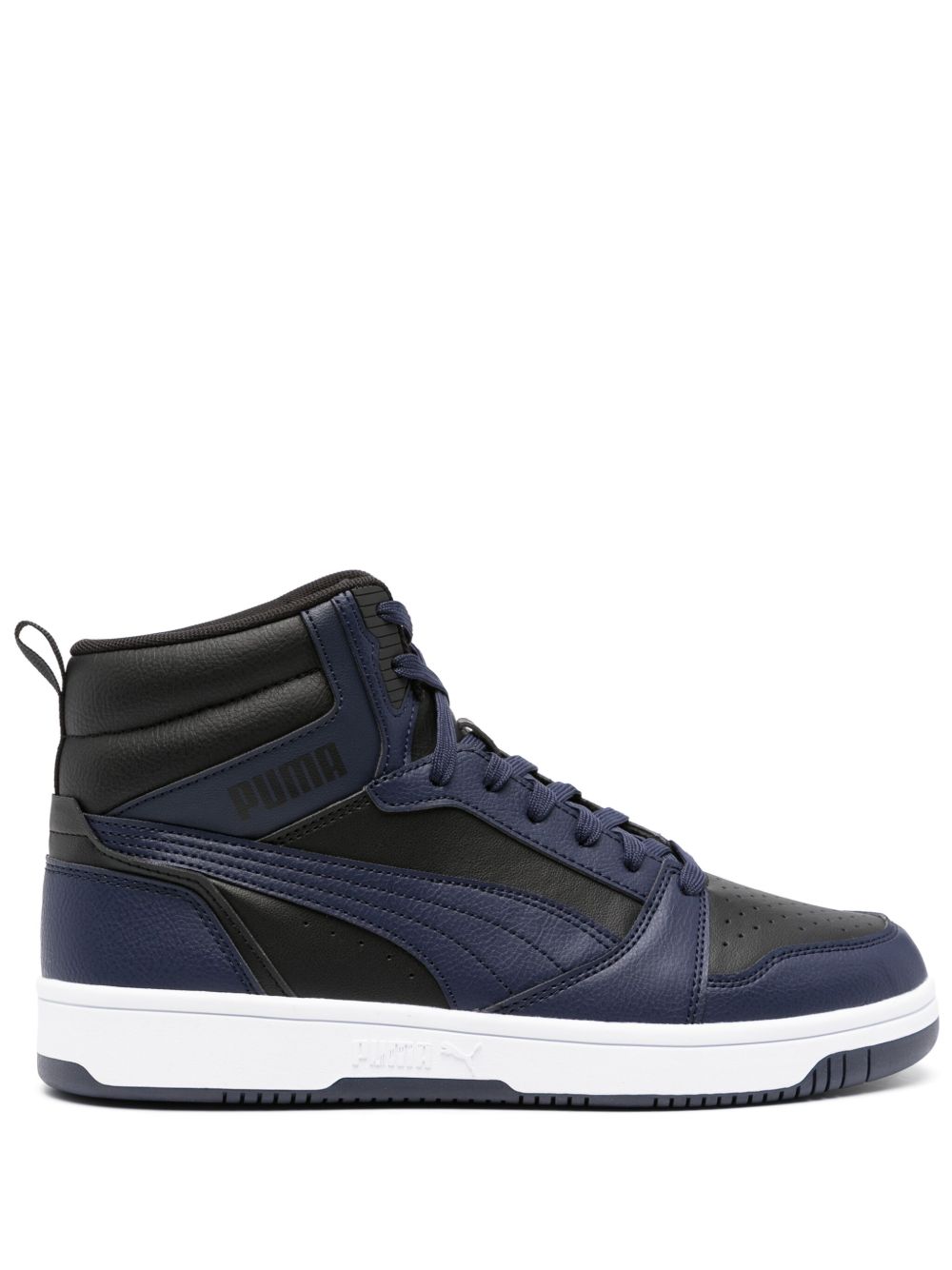 PUMA Rebound V6 高帮运动鞋 - 黑色