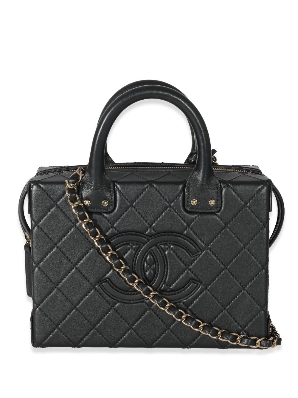 CHANEL Pre-Owned 绗缝化妆包（2022-2023年典藏款） - 黑色