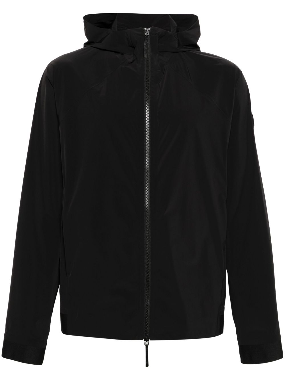 Moncler Kurz 连帽轻薄夹克 - 黑色