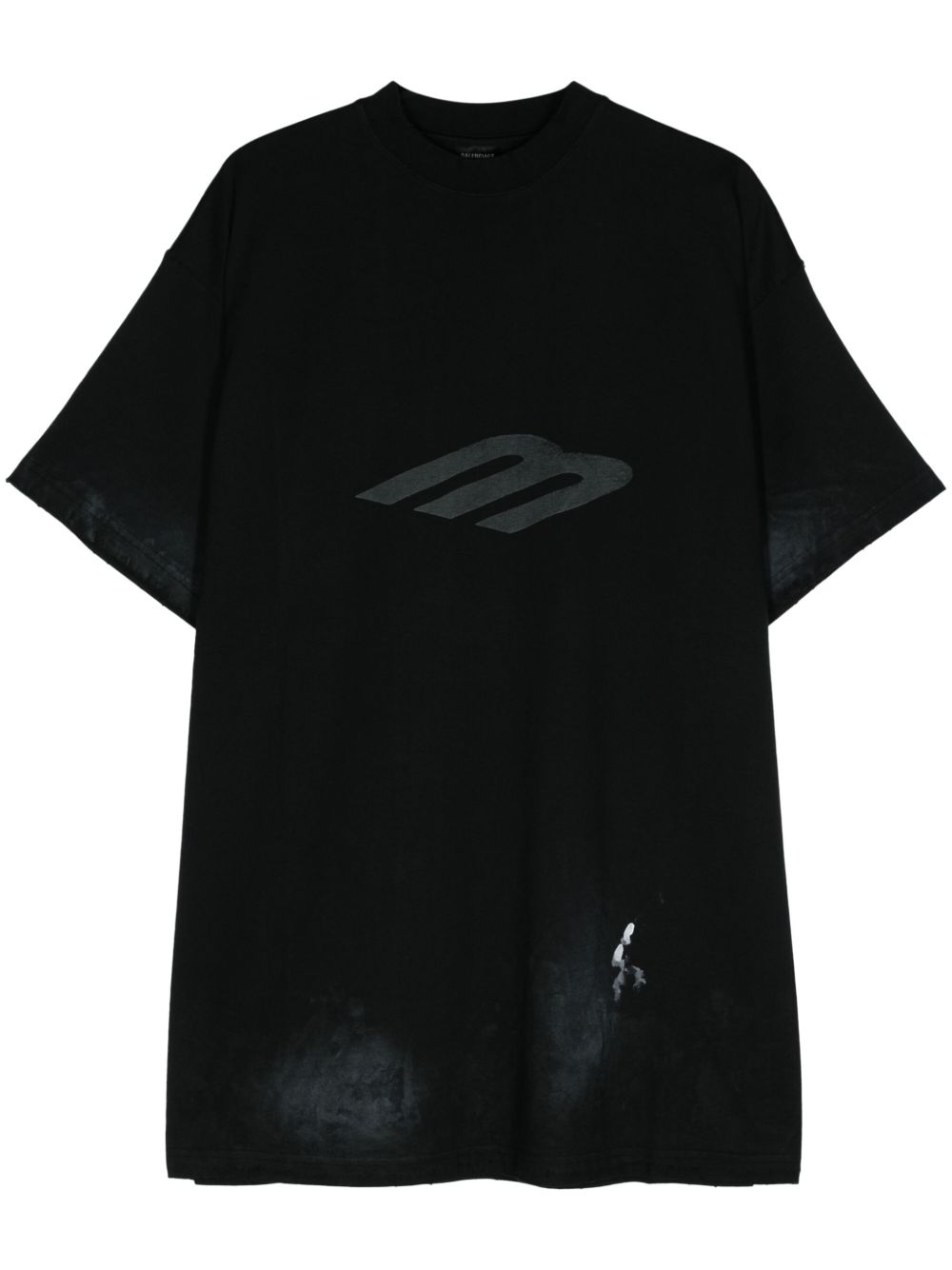 Balenciaga logo印花T恤 - 黑色