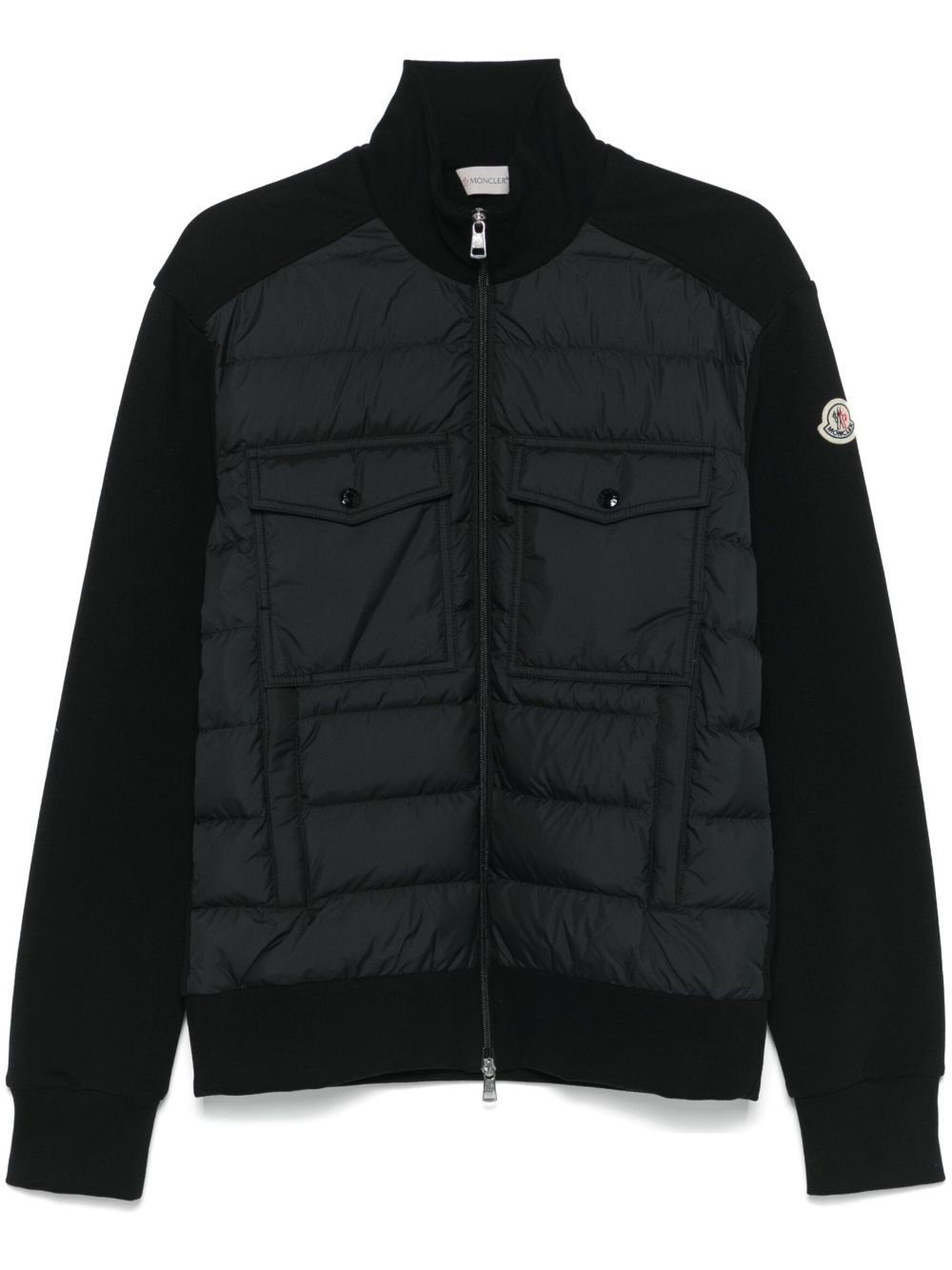 Moncler 拼接夹克 - 黑色