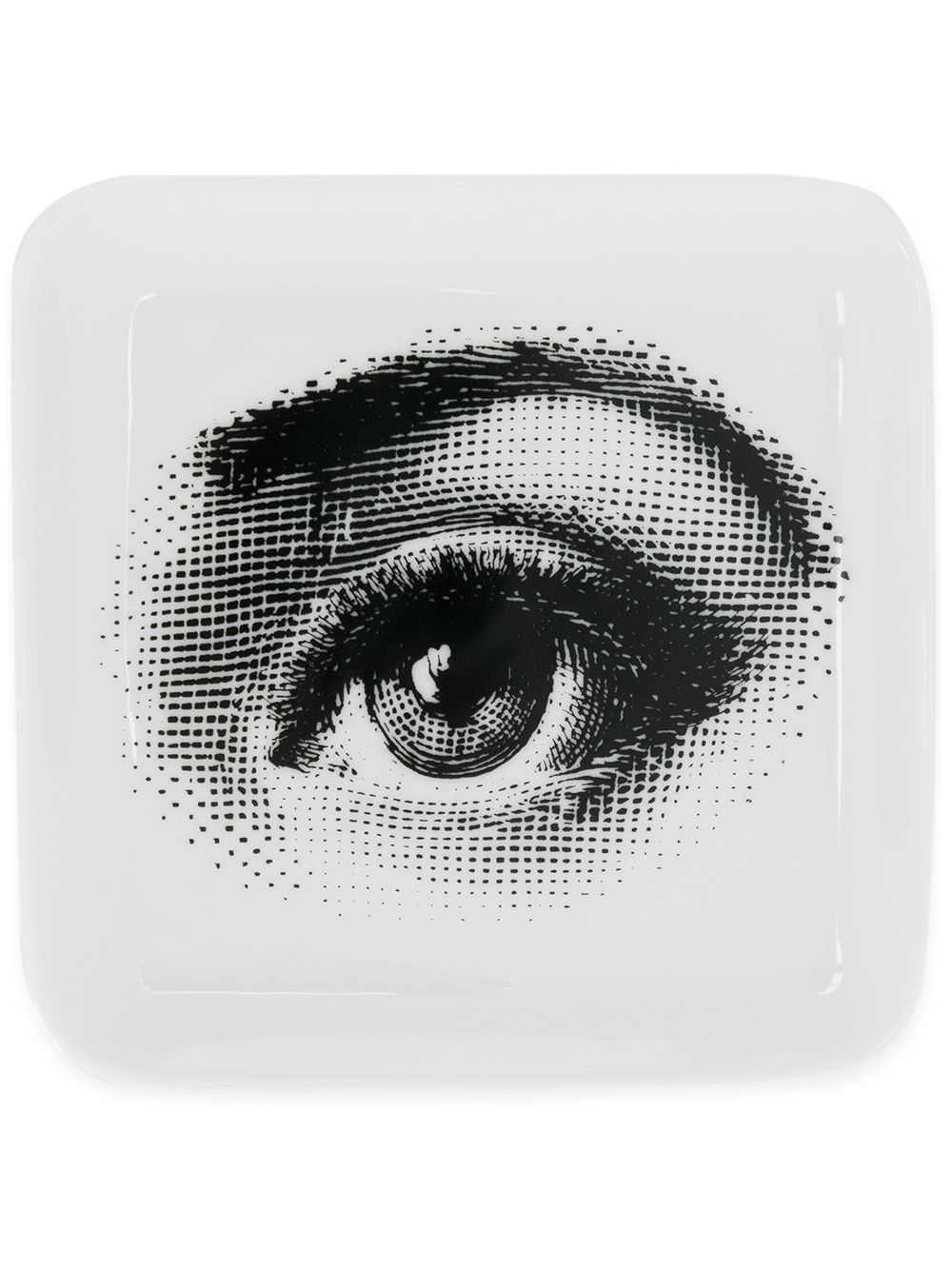 Fornasetti 眼睛印花烟灰缸 - 黑色