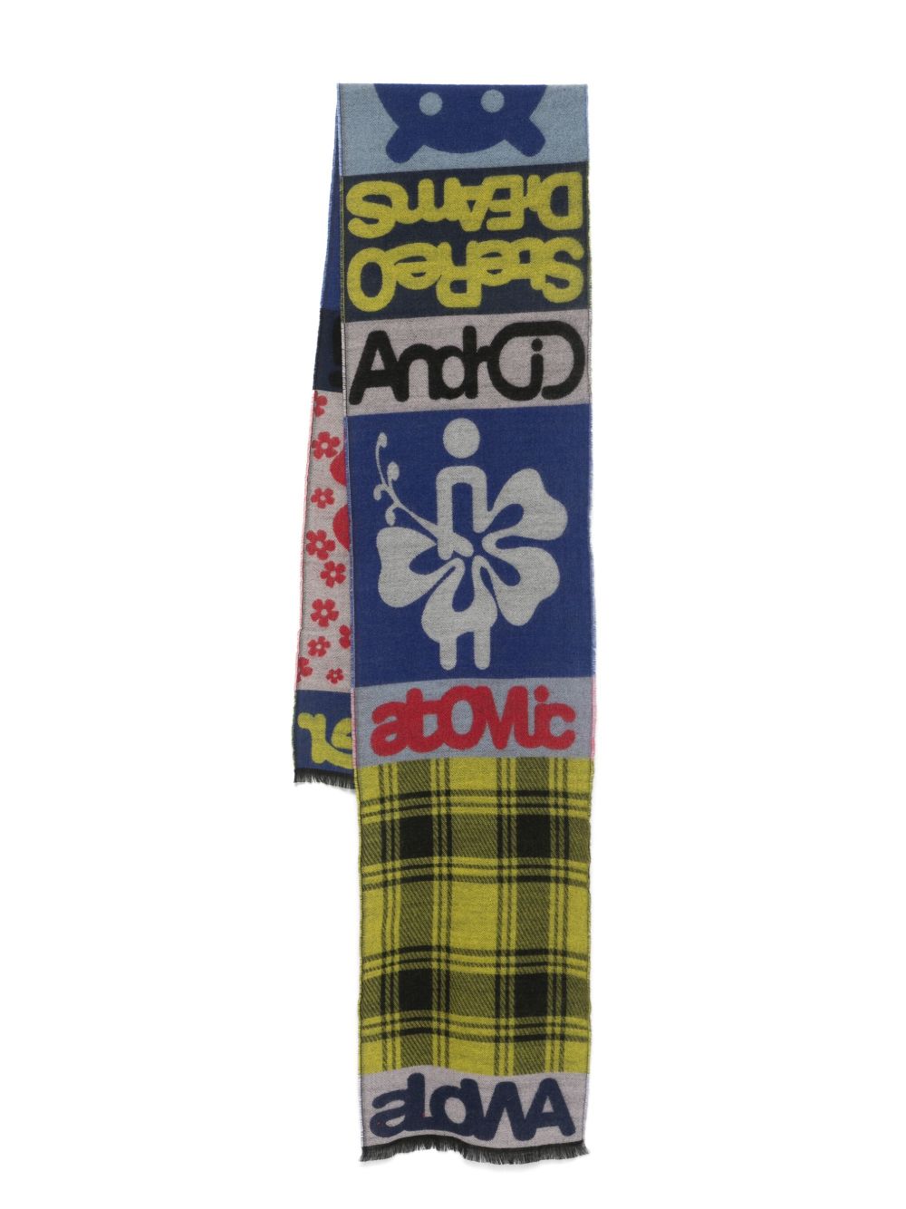 Walter Van Beirendonck Alowa 围巾 - 蓝色