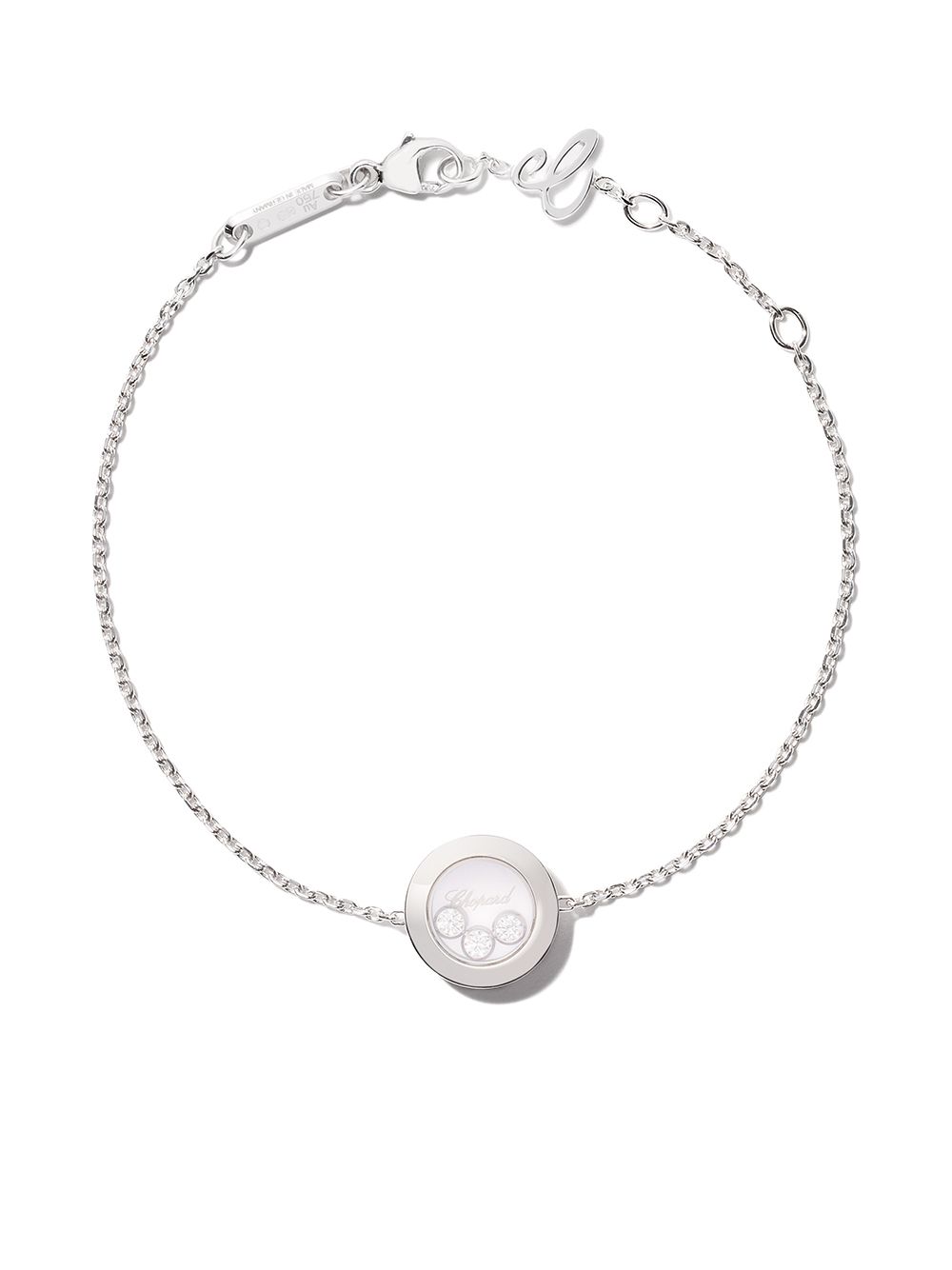 Chopard 18k白金Happy Diamonds Icons手链 - 银色