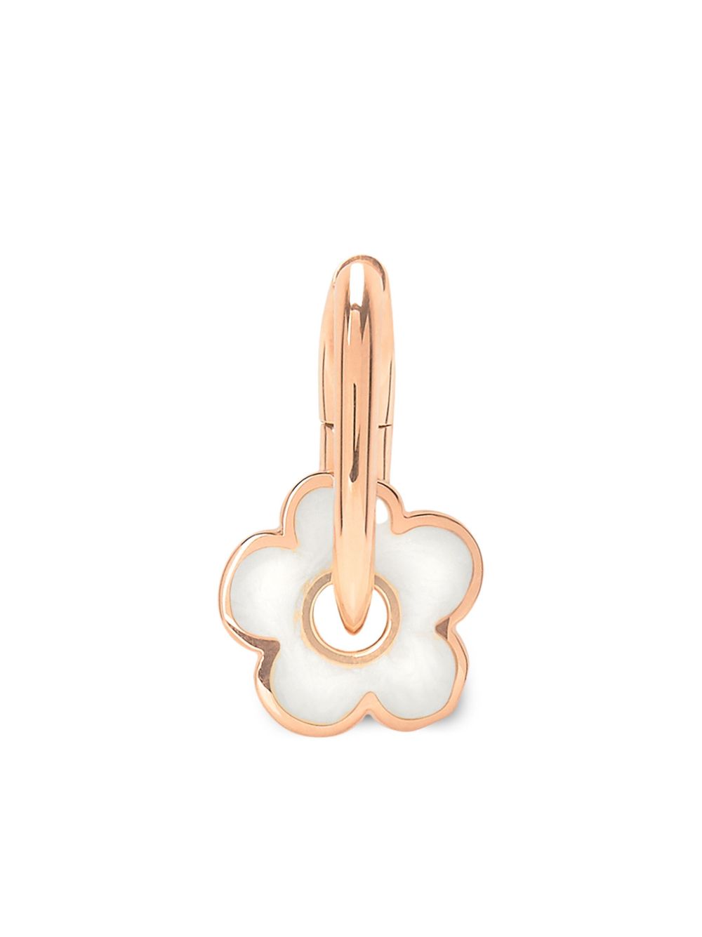 Dodo 9kt rose gold Flower hoop earring - 粉色