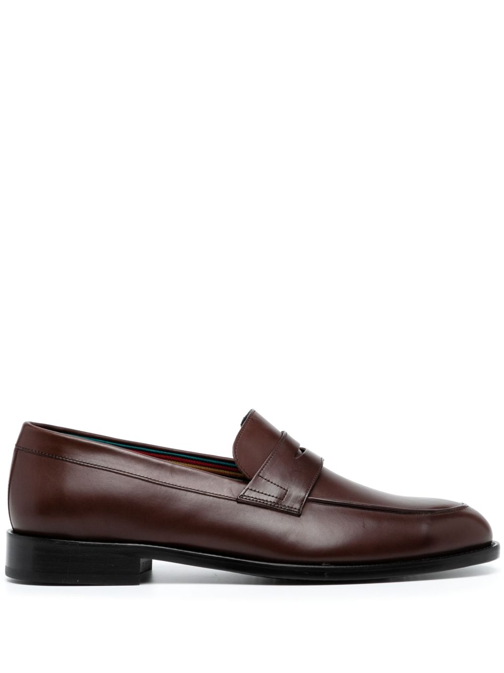 Paul Smith Montego 皮质经典乐福鞋 - 褐色