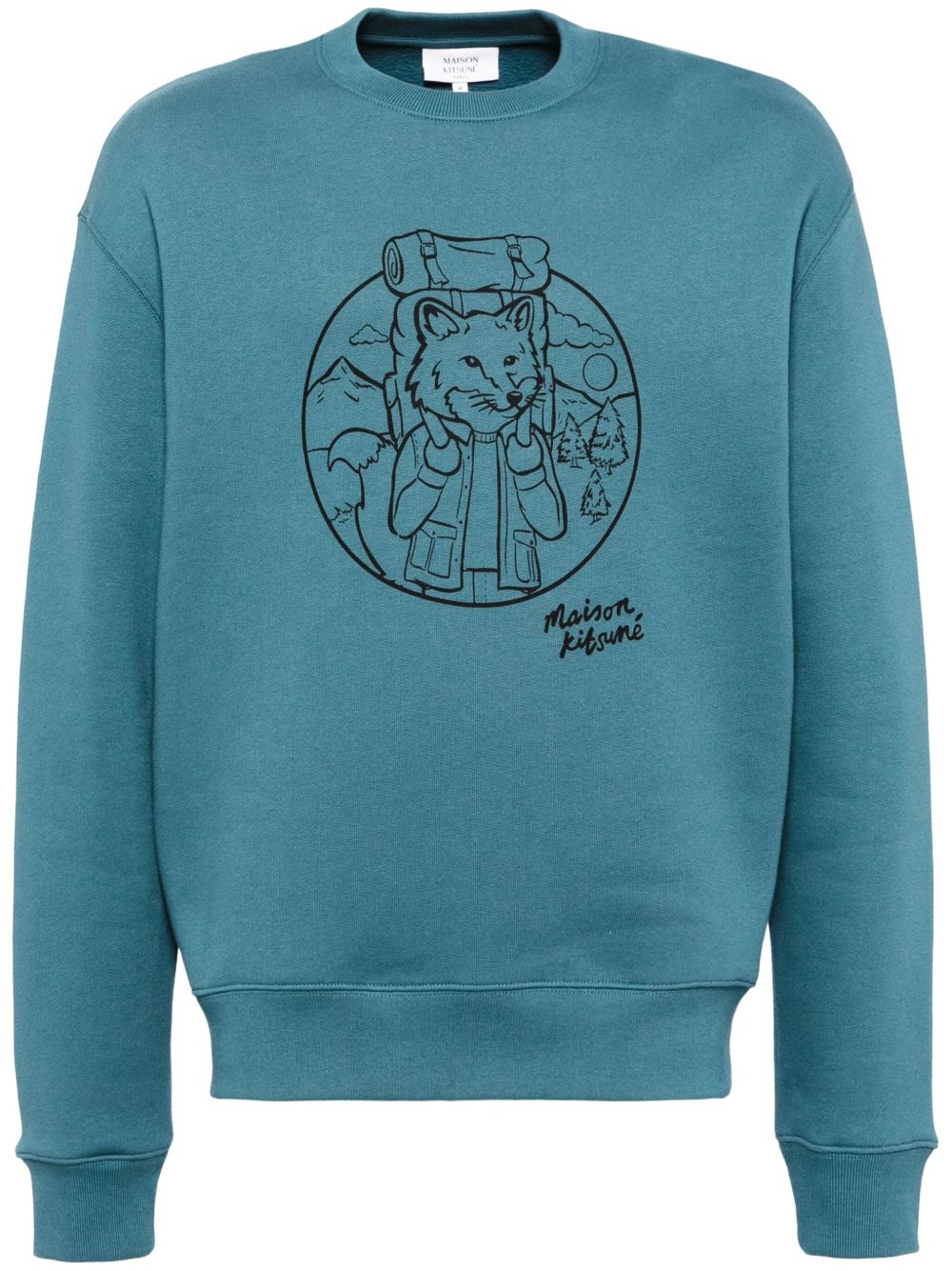 Maison Kitsuné Rambling Fox 卫衣 - 蓝色