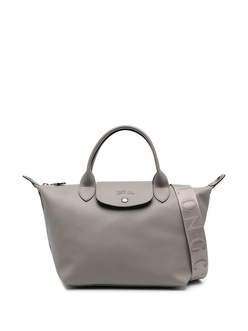 Longchamp Le Pliage logo肩带单肩包 - 灰色