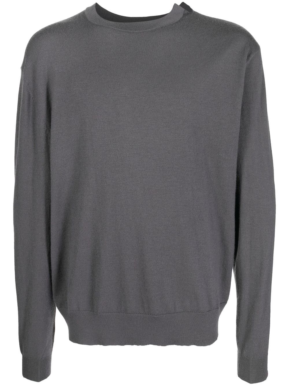 extreme cashmere 圆领羊绒毛衣 - 灰色