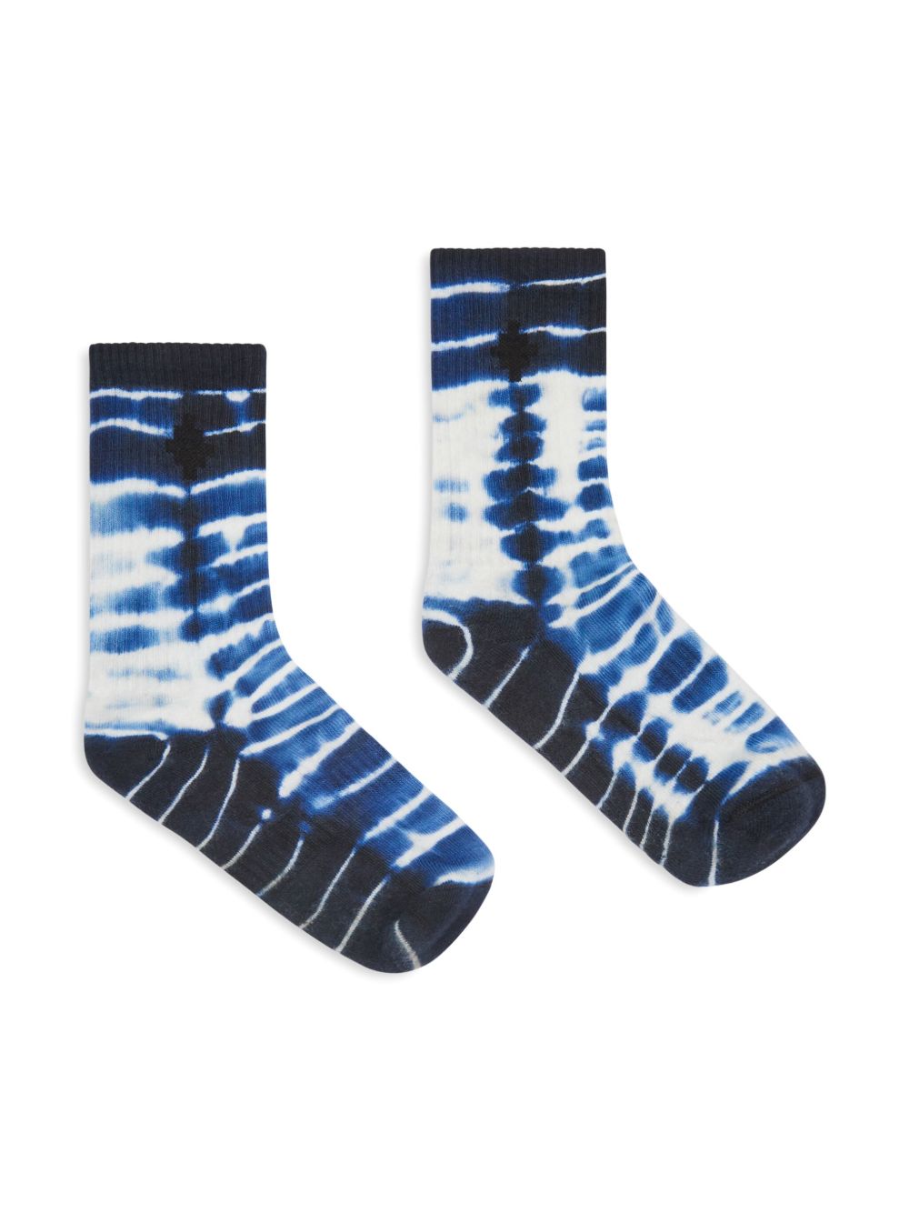 Marcelo Burlon County Of Milan Kids AOP sound-waves 短款针织袜 - 蓝色