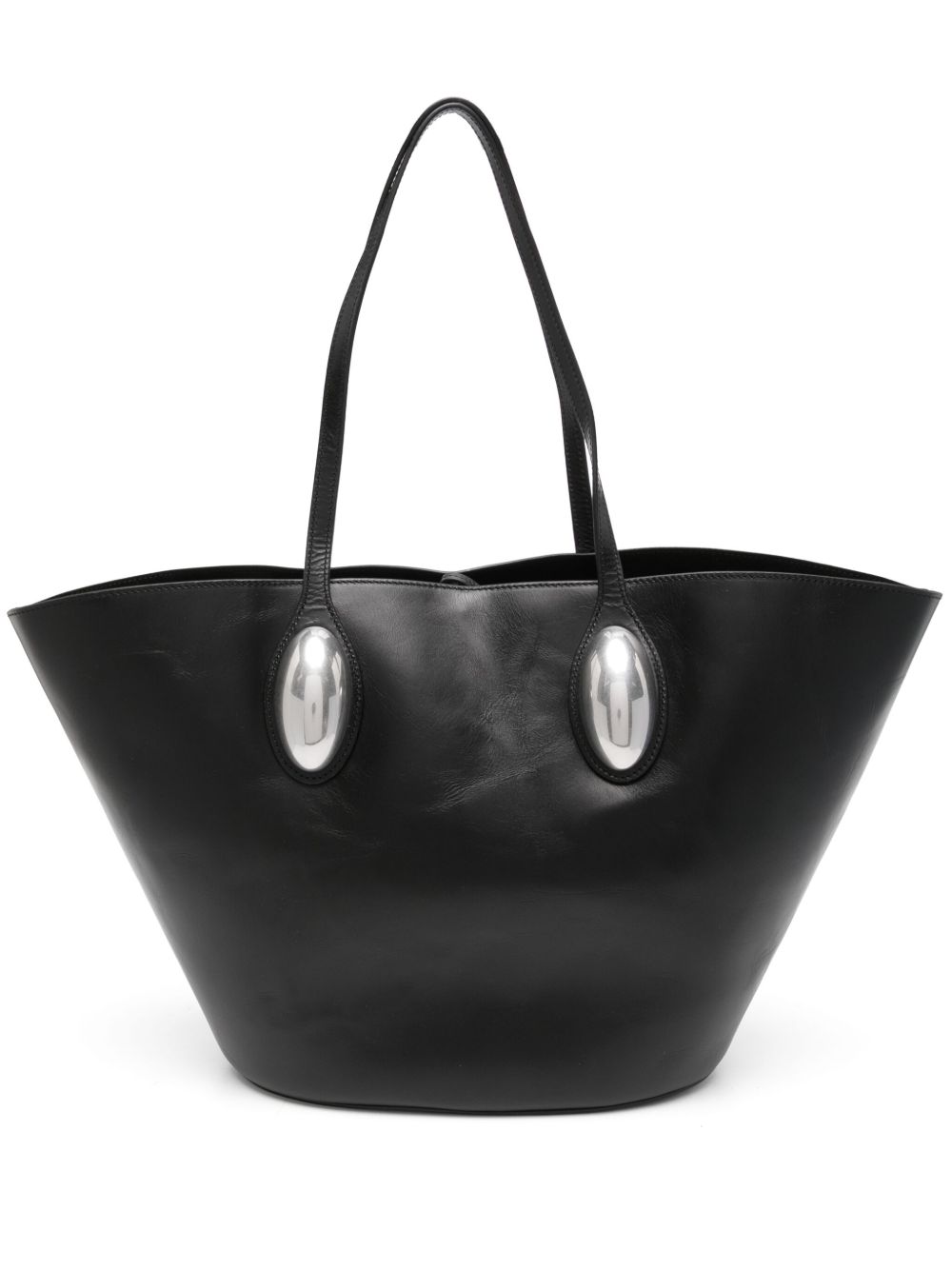 Alexander Wang Dome 皮质大号托特包 - 黑色