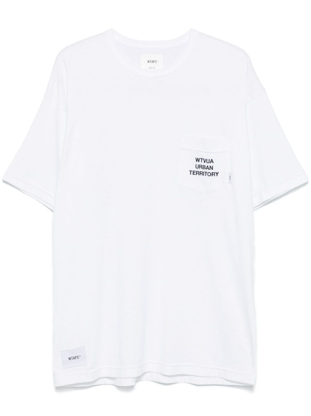 WTAPS logo刺绣T恤 - 白色