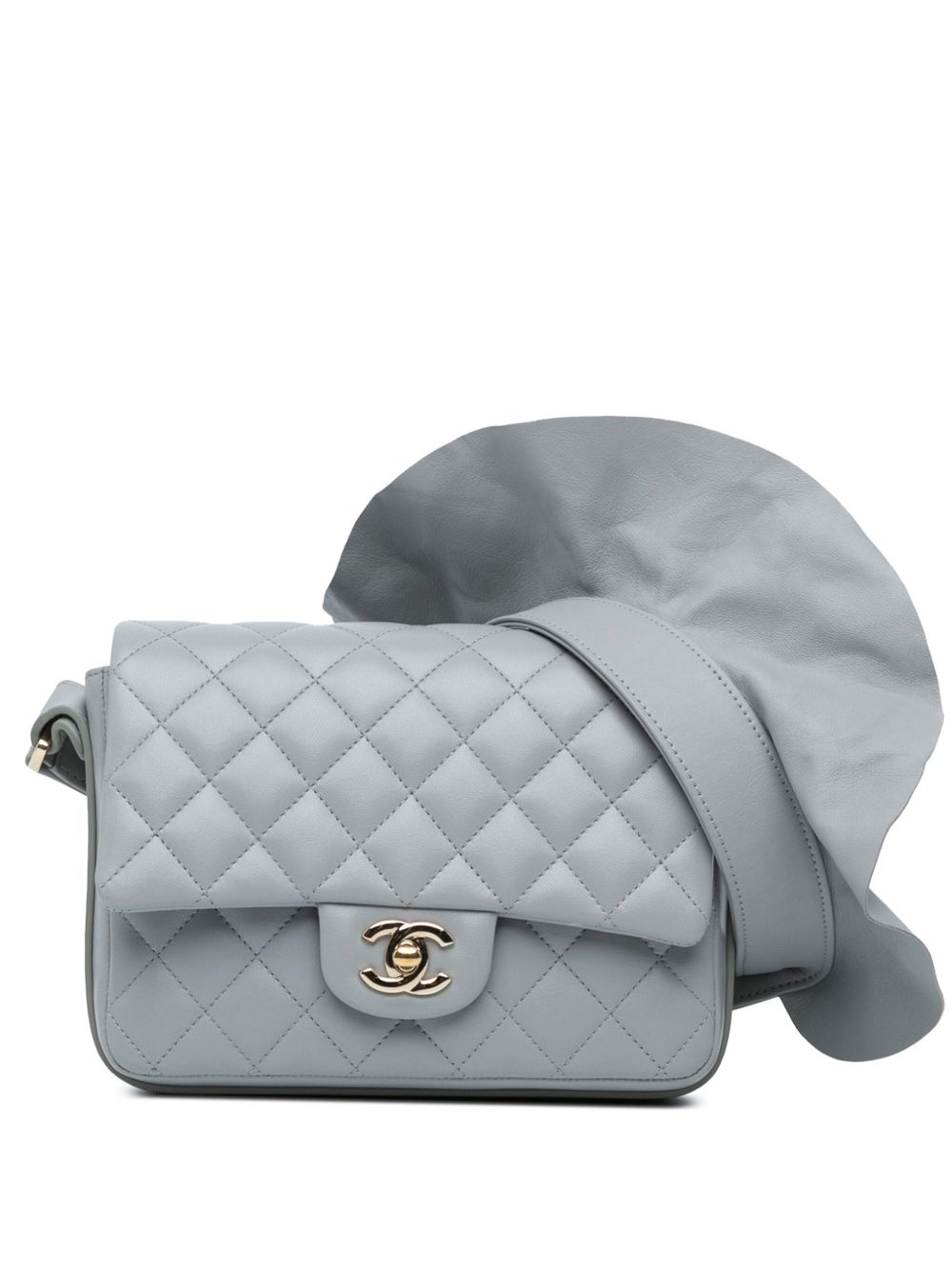 CHANEL Pre-Owned Bolero de Chanel Flap 绗缝小牛皮斜挎包（2020年典藏款） - 灰色