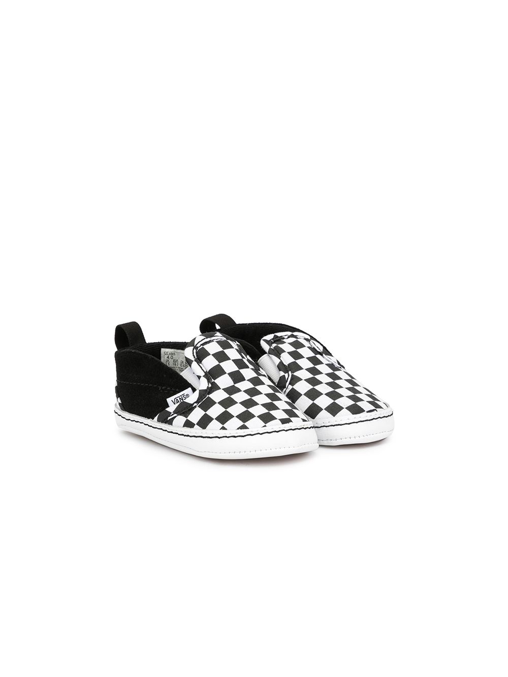 Vans Kids 无带新生儿板鞋 - 白色