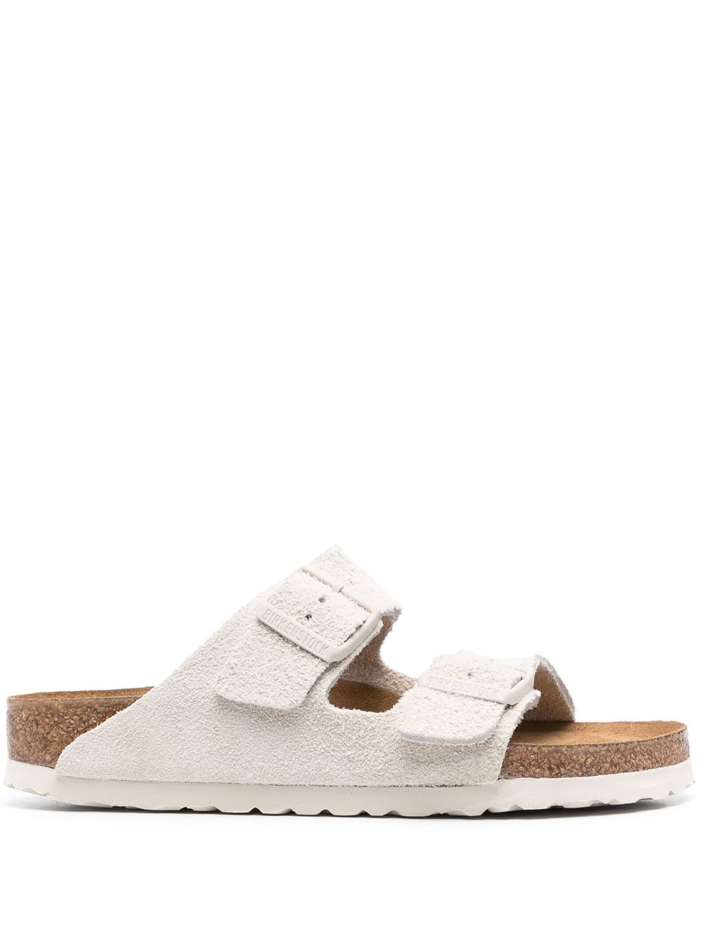 Birkenstock Arizona 绒面皮凉鞋 - 白色