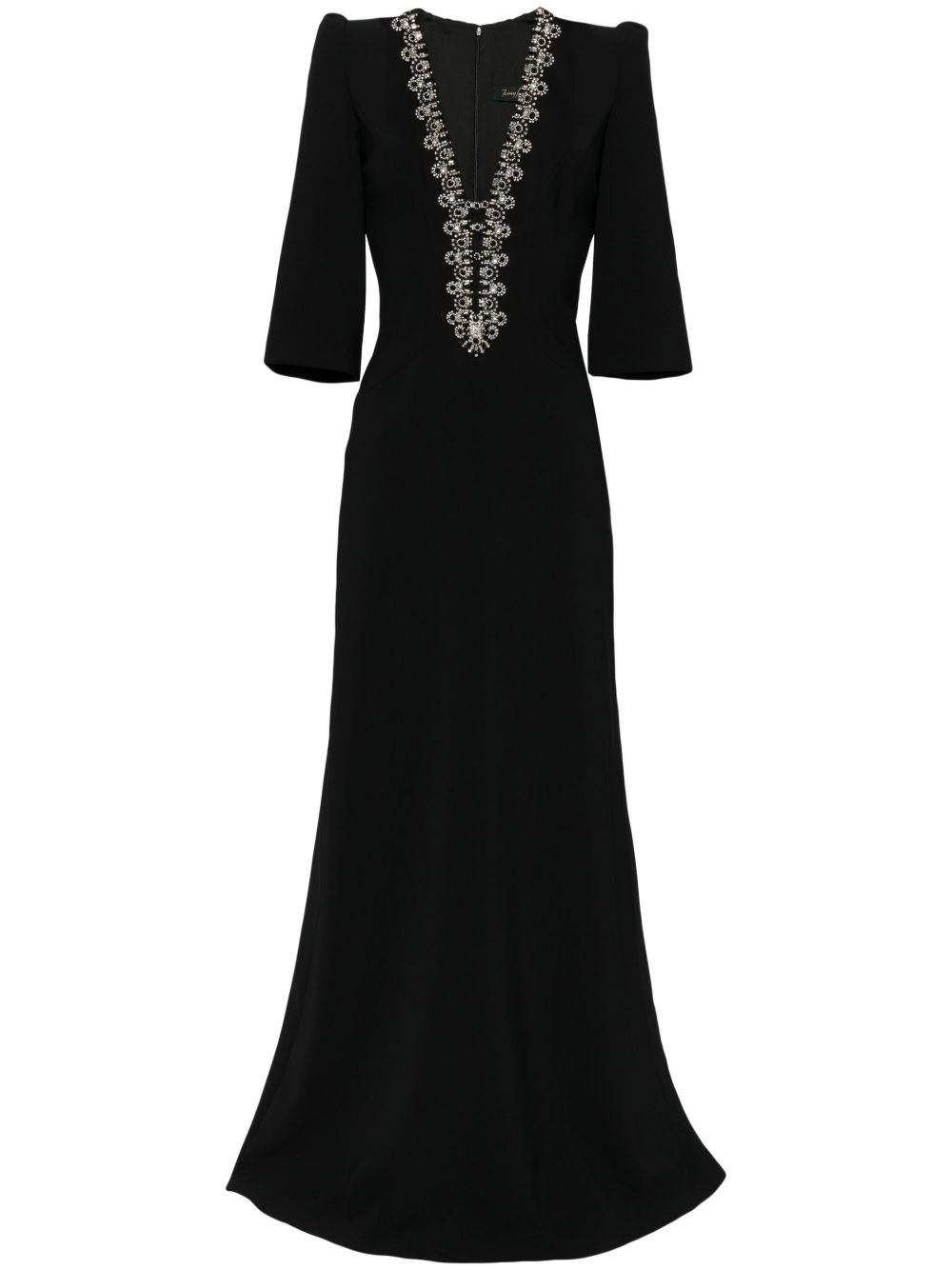 Jenny Packham Rive Gauche 晶饰礼服 - 黑色