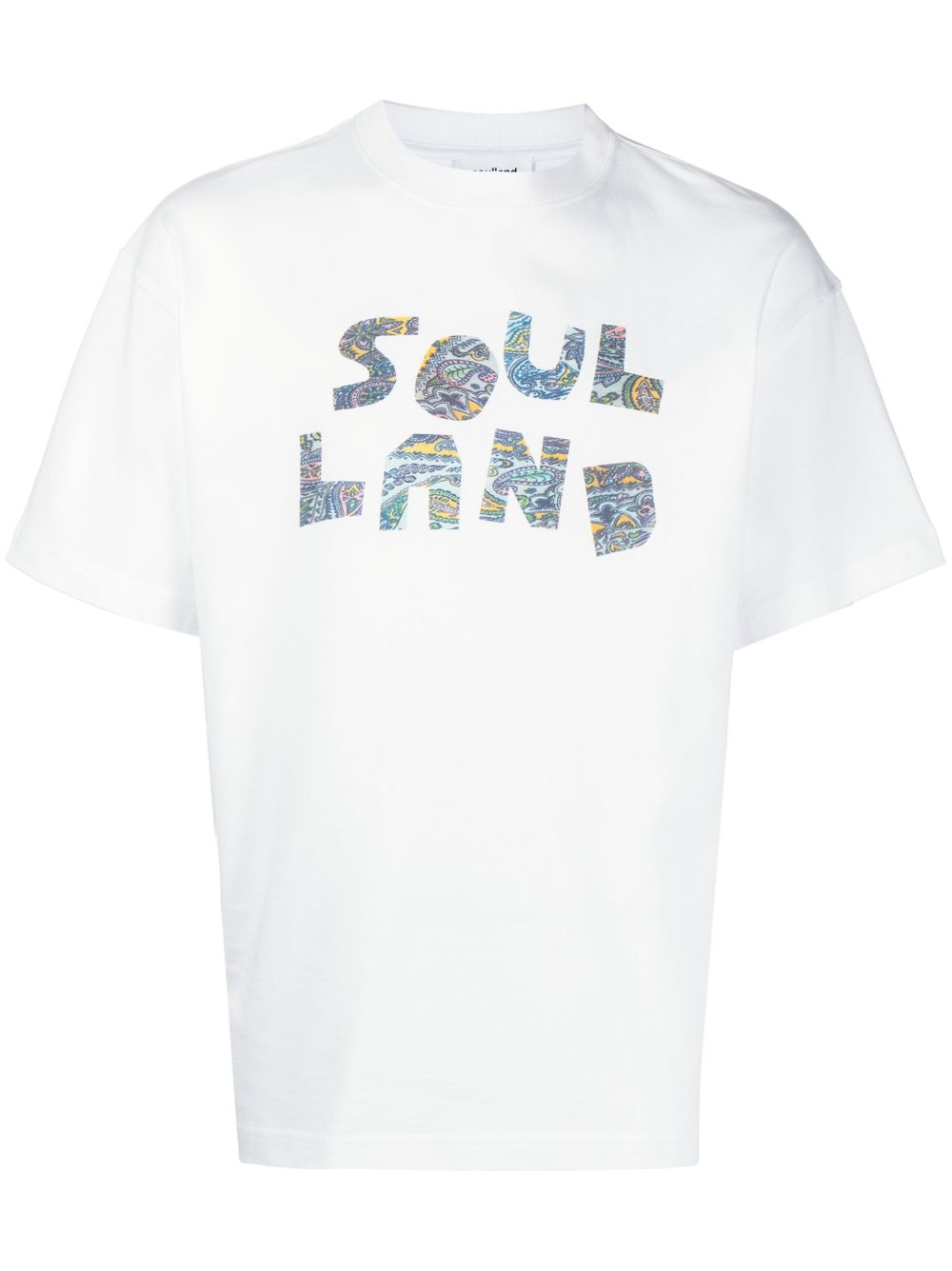 Soulland 佩斯理logo棉T恤 - 白色