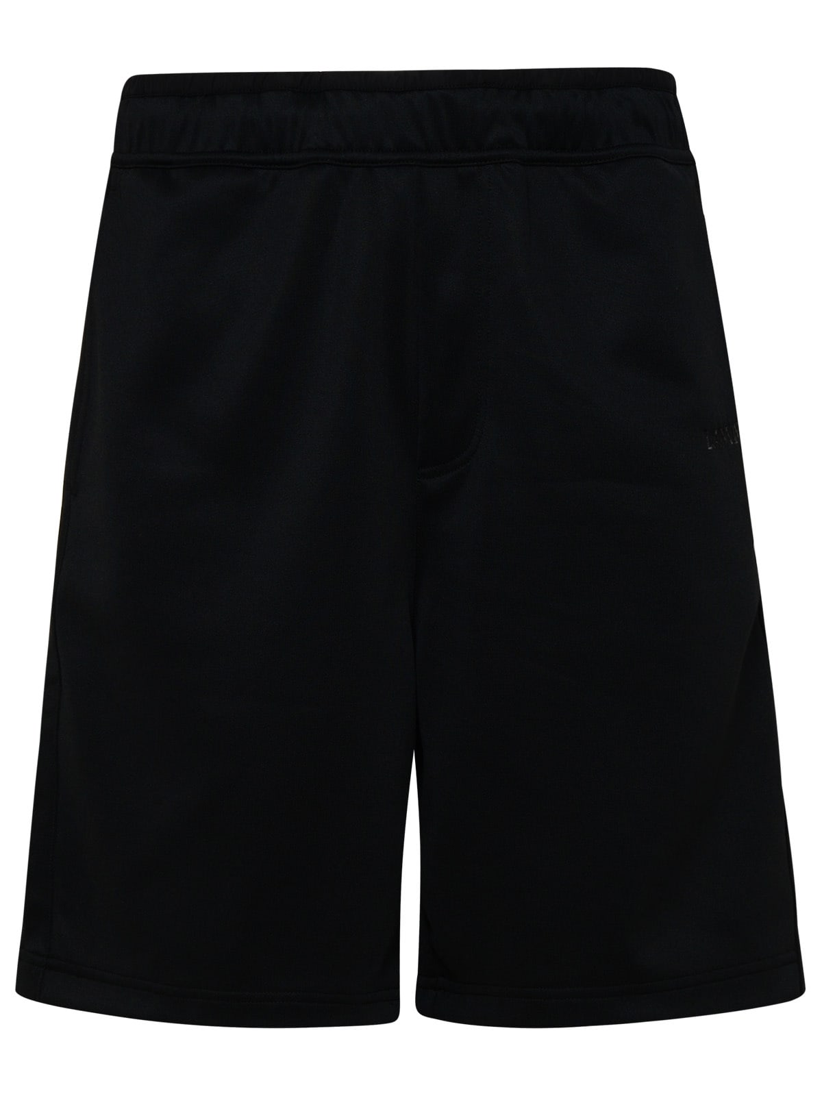 Lanvin Black Cotton Blend Bermuda Shorts