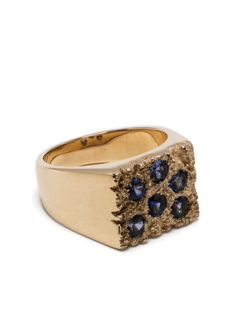 Bleue Burnham The Mini Rose 图章戒指 - 金色
