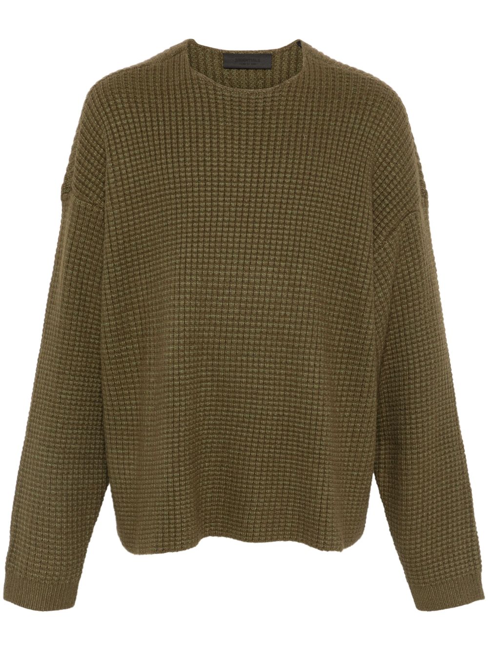 FEAR OF GOD ESSENTIALS 标贴毛衣 - 绿色