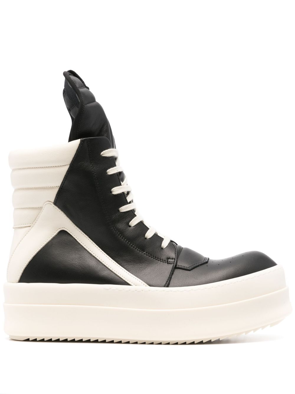 Rick Owens Porterville Mega 皮质运动鞋 - 黑色