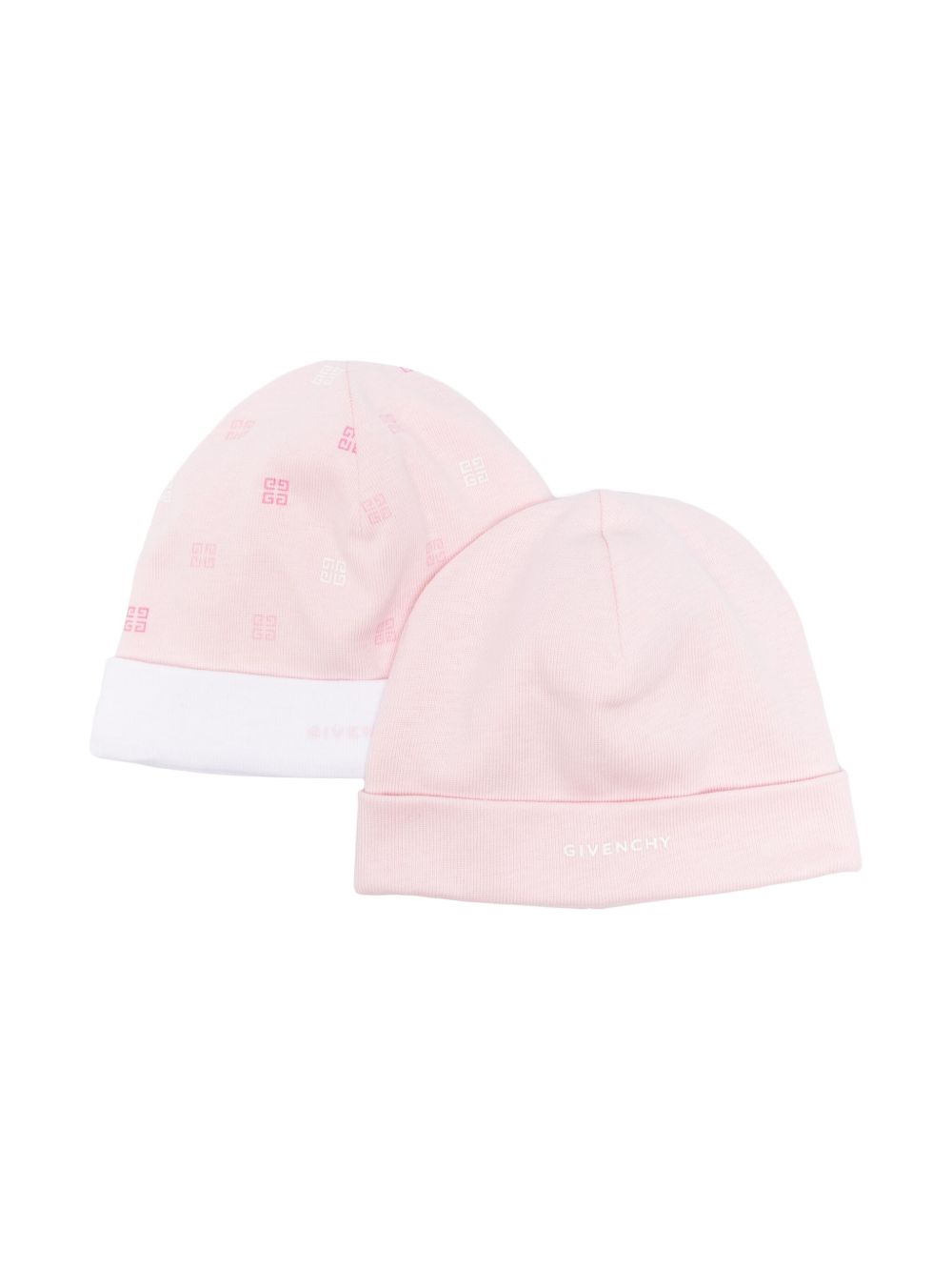 Givenchy Kids 4G 印花套头帽 - 粉色