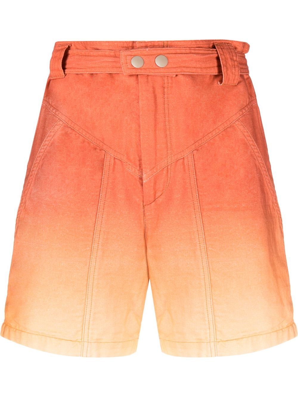 ISABEL MARANT Kaynetd 扎染效果短裤 - 橘色