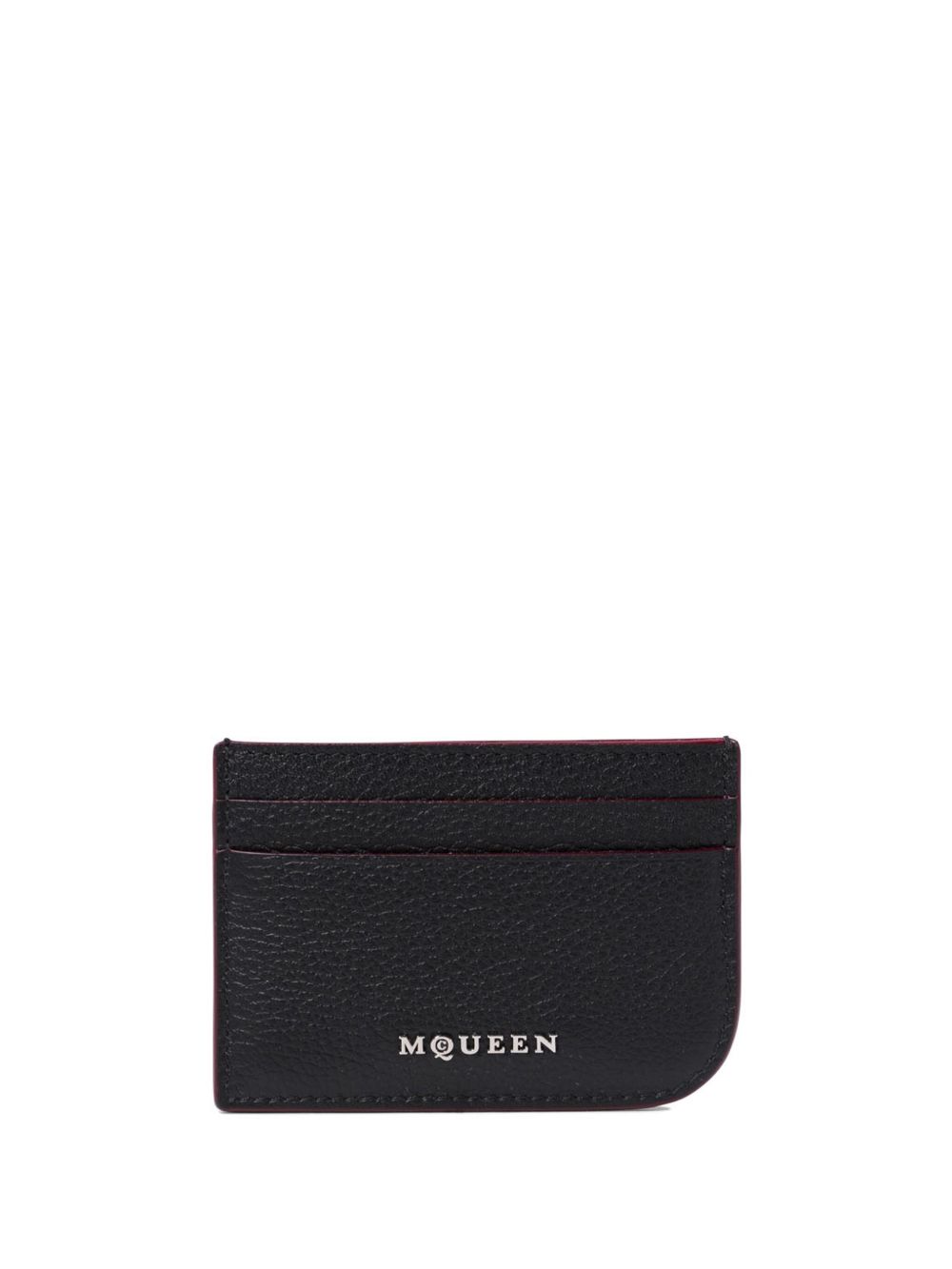 Alexander McQueen 皮质卡夹 - 黑色