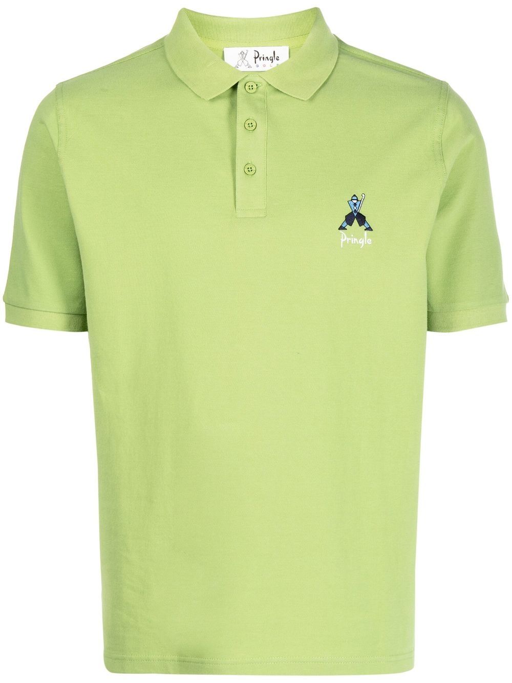 Pringle of Scotland Geometric George Golf polo衫 - 绿色