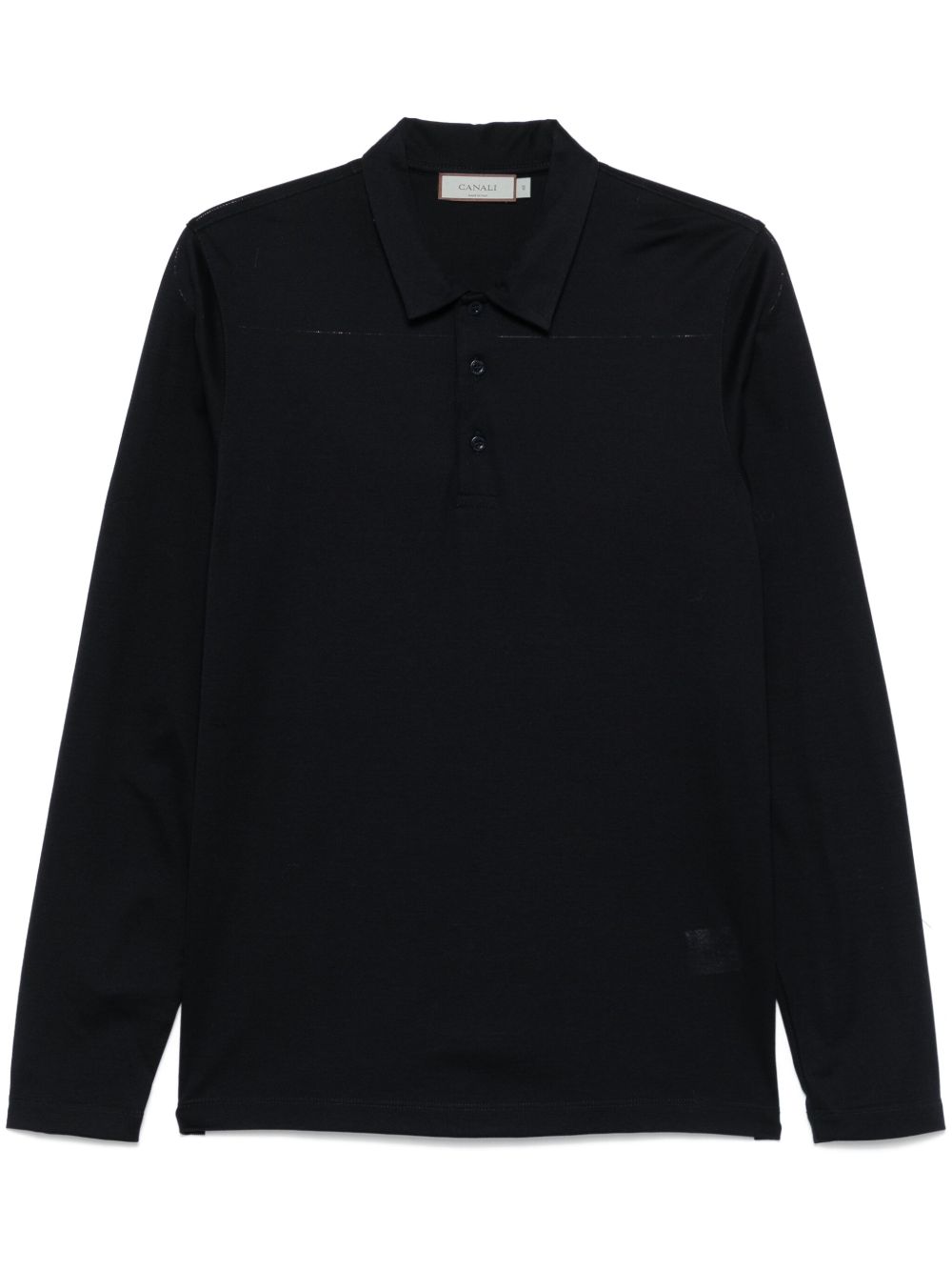 Canali 棉polo衫 - 蓝色