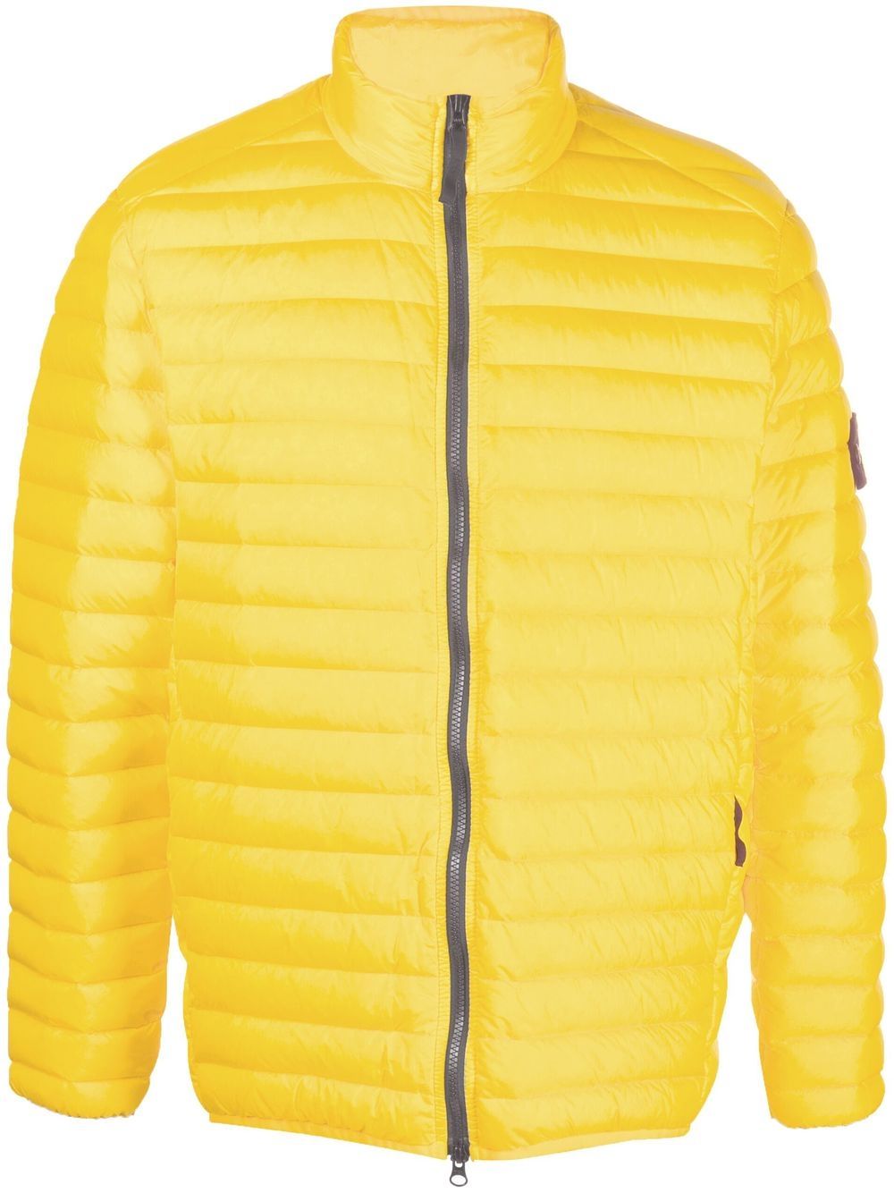 Stone Island 标贴拉链填充夹克 - 黄色